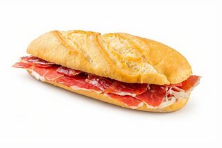 Bocadillo de jamón de cebo