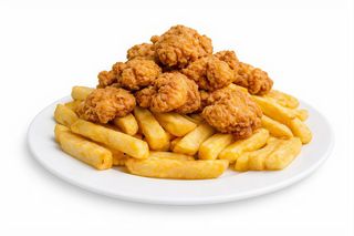 Ración de pollo rebozado crujiente