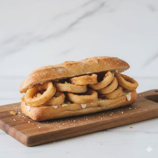 Bocadillo De Calamares Con Alioli