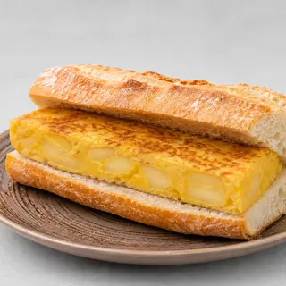 Bocata de tortilla casera