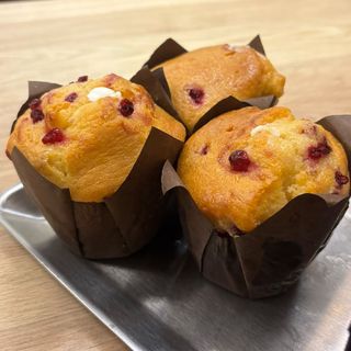 Muffin de yogur y frambuesa
