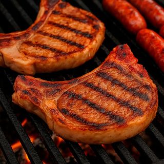 Chuletas de cerdo al grill