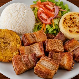 plato único de chicharrones