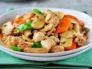 Pollo con Salsa de Ostras