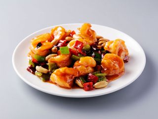 Gambas con Salsa Picante