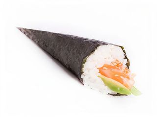 Temaki salmón(salsa teriyaki)