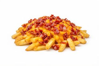 Papas Fritas Con Queso Y Bacon