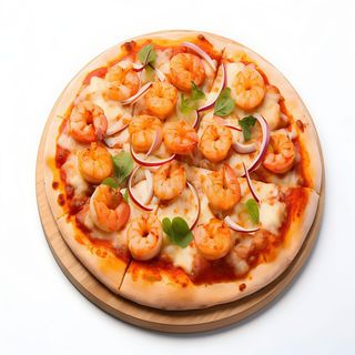 Pizza De Gambas (Mediana)