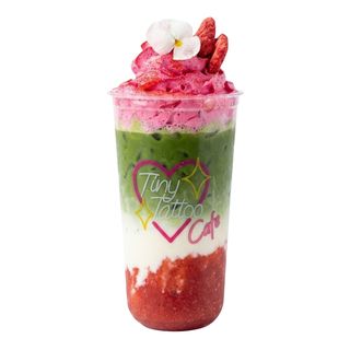 Strawberry Cloud Iced Matcha