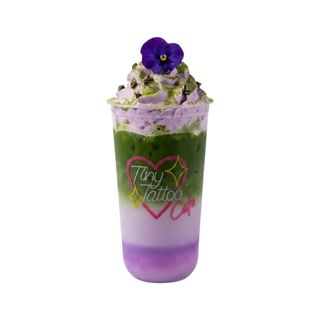 Ube Cloud Iced Matcha