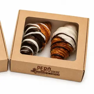 PACK 4: Mini croissant grandes bañados en chocolate