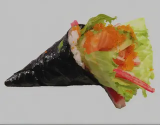 Temaki salmón