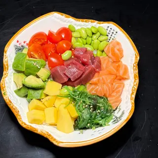 Poke salmón atún variado