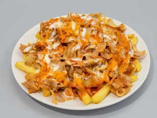 Plato kebab solo carne y qeuso