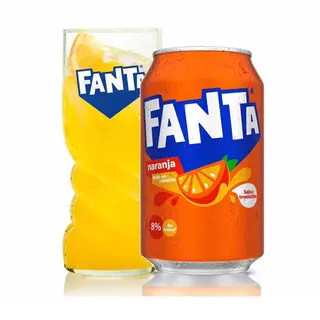 Fanta Naranja lata 330ml芬达橙子味汽水
