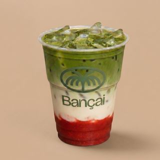 Iced Strawberry Matcha Latte