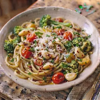 Espaguetis Agli e Olio