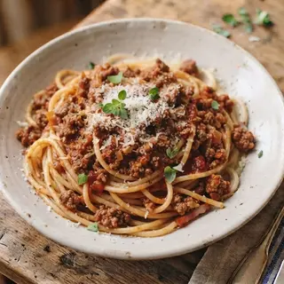 Espaguetis Bolognesa