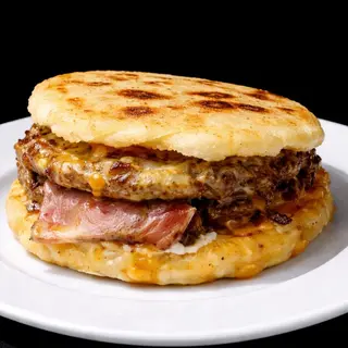 Arepa Smash Bacon 2 carnes Promo