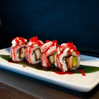 Pollo Queso Sirope Fresa Roll/8pz