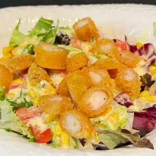 Ensalada de Langostinos en Tempura