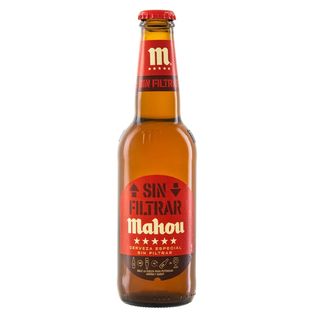 Cerveza Mahou 5 Estrellas Sin Filtrar Botella 33cl.
