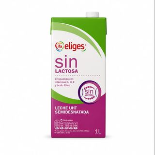 LECHE ENTERA SIN LACTOSA SEMI DESNATADA