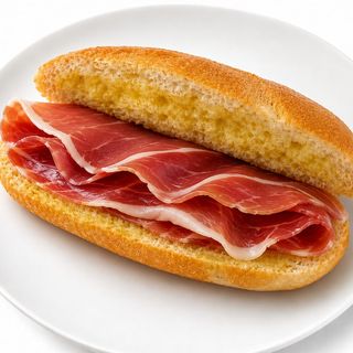 Pitufo integral jamón serrano