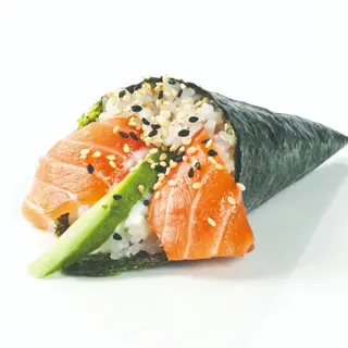 Temaki De Salmón Con Aguacate (1 Pza.)