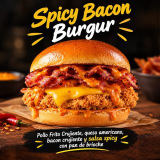 Spicy Bacon Burger Pollo