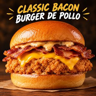 Classic Bacon Burger de Pollo