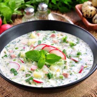 Okroshka con pollo