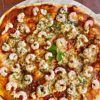 Pizza de Gamba