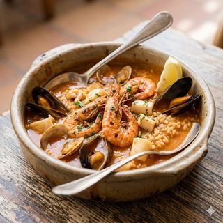 Arroz caldoso con marisco