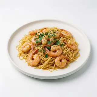 Fideos Con Gambas