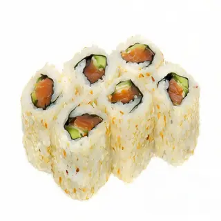104.  Spicy salmón crunch (8 Pzs.)
