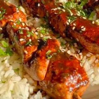 Yakitori de pollo teriyaki (2 uds)