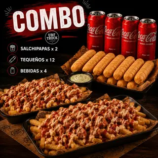 SALCHIPAPAS PARA 4