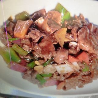 Picaña salteada con salsa de ostras