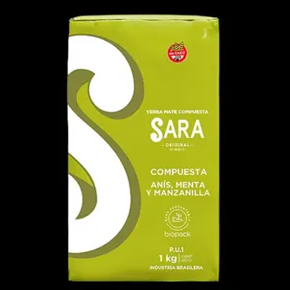 Yerba Mate Sara Manzanilla y anis 500g