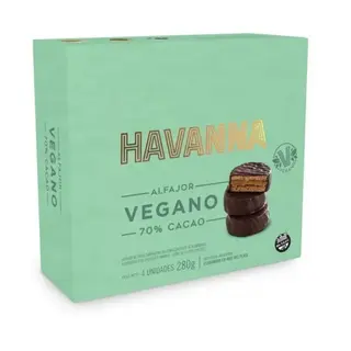 CAJA ALFAJOR VEGANO HAVANNA x4