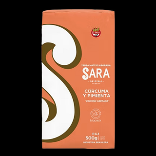 Yerba Mate Sara curcuma y pimienta 500g