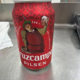 Lata cerveza cruzcampo