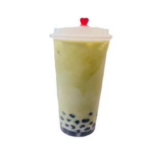 Matcha con leche de avena y tapioca