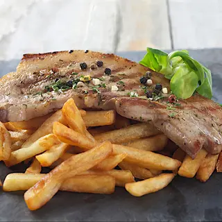 Panceta con patatas