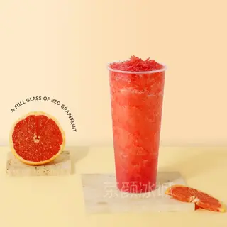 Pomelo fruta con té de jazmín