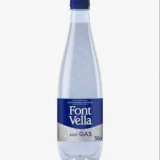 Agua mineral con gas 50cl