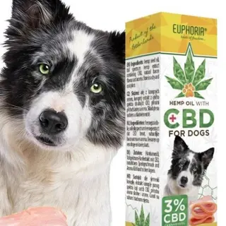 Euphoria Aceite de CBD para perros 3%, 300 mg, 10 ml