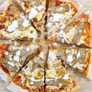 Pizza kebab picante