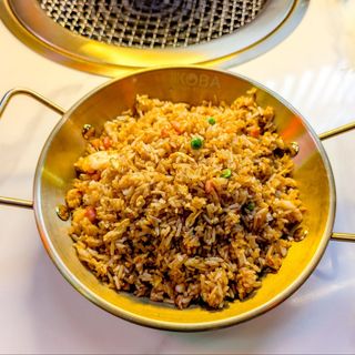 Arroz frito con pollo